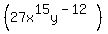 %2827x%5E15y%5E%28-12%29%29