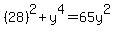 %2828%29%5E2+%2B+y%5E4+=+65y%5E2