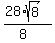 %2828%2Asqrt%288%29%29%2F%288%29
