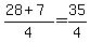 %2828%2B7%29%2F4=35%2F4