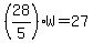 %2828%2F5%29W=27