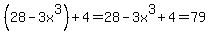 %2828-3x%5E3%29%2B4=28-3x%5E3%2B4=79