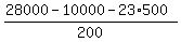%2828000+-+10000+-+23%2A500%29%2F200