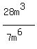 %2828m%5E3%29%2F%287m%5E6%29