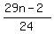 %2829n-2%29%2F24