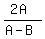 %282A%29%2F%28A-B%29