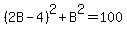 %282B-4%29%5E2%2BB%5E2=100
