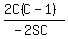 %282C%28C-1%29%29%2F%28-2SC%29