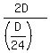 %282D%29%2F%28%28D%2F24%29%29