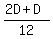 %282D+%2B+D%29%2F12