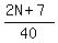 %282N%2B7%29%2F40