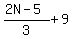 %282N-5%29%2F3%2B9