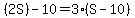 %282S%29-10=3%28S-10%29