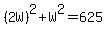 %282W%29%5E2%2BW%5E2=625