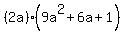 %282a%29%289a%5E2%2B6a%2B1%29