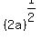 %282a%29%5E%281%2F2%29