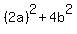 %282a%29%5E2+%2B+4b%5E2