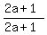 %282a%2B1%29%2F%282a%2B1%29