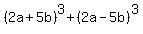 %282a%2B5b%29%5E3%2B%282a-5b%29%5E3