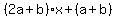 %282a%2Bb%29x%2B%28a%2Bb%29