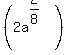 %282a%5E%282%2F8%29%29+