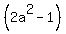 %282a%5E2-1%29%29