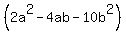 %282a%5E2-4ab-10b%5E2%29