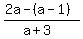 %282a-%28a-1%29%29%2F%28a%2B3%29