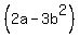 %282a-3b%5E2%29