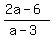 %282a-6%29%2F%28a-3%29