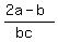 %282a-b%29%2F%28bc%29