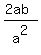 %282ab%29%2Fa%5E2