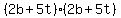 %282b%2B5t%29%282b%2B5t%29