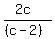 %282c%29%2F%28%28c-2%29%29