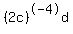 %282c%29%5E-4d