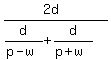 %282d%29%2F%28d%2F%28p-w%29%2Bd%2F%28p%2Bw%29%29