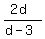 %282d%29%2F%28d-3%29