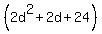 %282d%5E2+%2B+2d+%2B+24%29