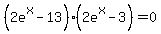 %282e%5Ex-13%29%282e%5Ex-3%29+=+0