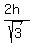 %282h%29%2Fsqrt%283%29