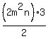 %282m%5E2n%29+3%2F2