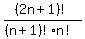 %282n%2B1%29%21%2F%28%28n%2B1%29%21n%21%29