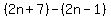 %282n%2B7%29-%282n-1%29