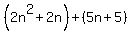 %282n%5E2%2B2n%29%2B%285n%2B5%29