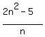 %282n%5E2-5%29%2Fn