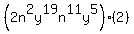 %282n%5E2y%5E19n%5E11y%5E5%29%282%29
