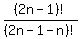 %282n-1%29%21%2F%282n-1-n%29%21