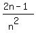 %282n-1%29%2F%28n%5E2%29