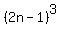 %282n-1%29%5E3