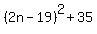 %282n-19%29%5E2%2B35